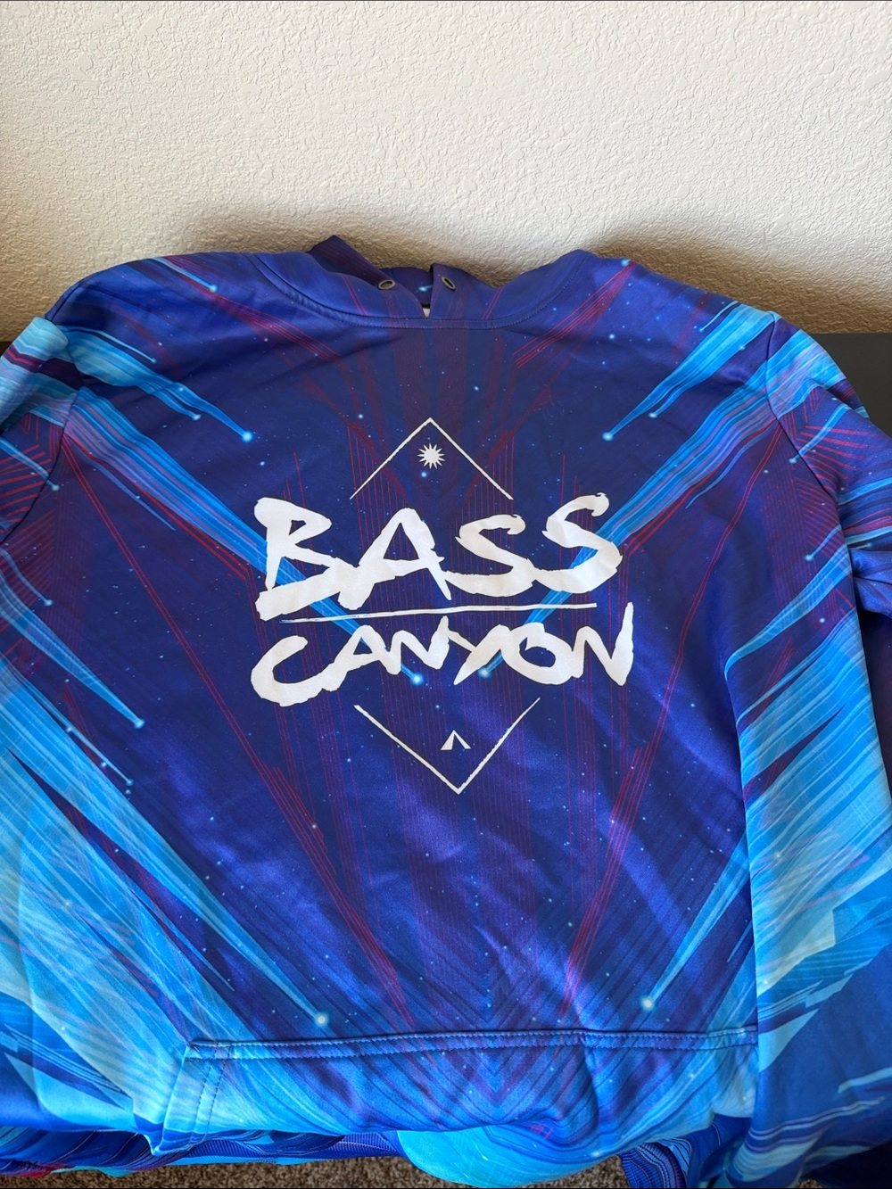 Bass Canyon 2022 Official Excision Merch Graphic Hoodie - Blue